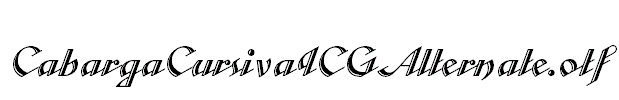 CabargaCursivaICGAlternate.otf