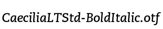 CaeciliaLTStd-BoldItalic.otf