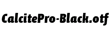 CalcitePro-Black.otf