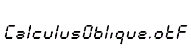 CalculusOblique.otf