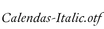 Calendas-Italic.otf