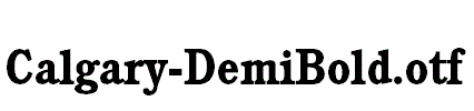 Calgary-DemiBold.otf