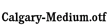 Calgary-Medium.otf