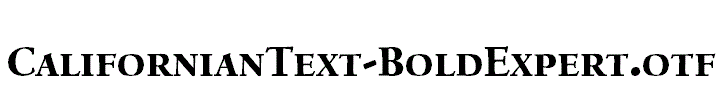CalifornianText-BoldExpert.otf