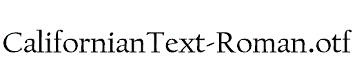 CalifornianText-Roman.otf