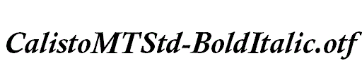 CalistoMTStd-BoldItalic.otf