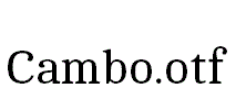 Cambo.otf