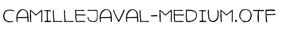 CamilleJaval-Medium.otf