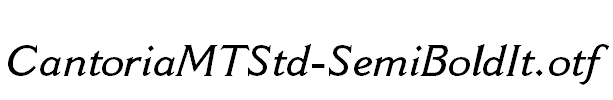 CantoriaMTStd-SemiBoldIt.otf