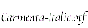 Carmenta-Italic.otf