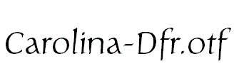 Carolina-Dfr.otf