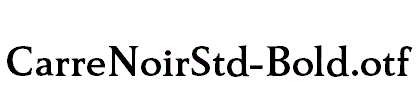 CarreNoirStd-Bold.otf
