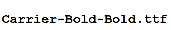 Carrier-Bold-Bold.ttf