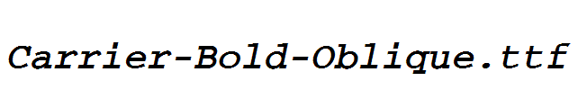 Carrier-Bold-Oblique.ttf