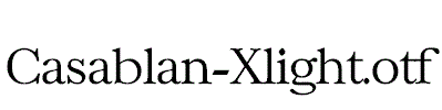 Casablan-Xlight.otf