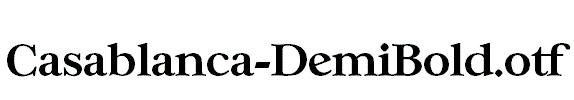 Casablanca-DemiBold.otf