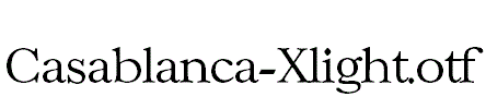 Casablanca-Xlight.otf