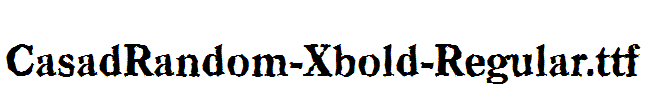 CasadRandom-Xbold-Regular.ttf