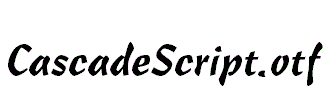 CascadeScript.otf