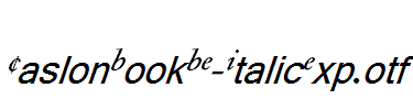 CaslonBookBE-ItalicExp.otf