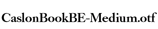 CaslonBookBE-Medium.otf