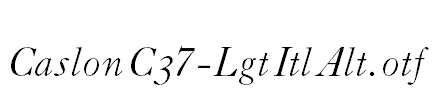 CaslonC37-LgtItlAlt.otf