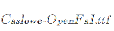 Caslowe-OpenFaI.ttf