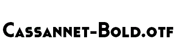 Cassannet-Bold.otf