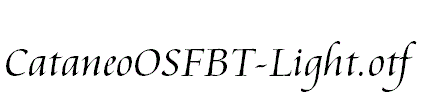 CataneoOSFBT-Light.otf