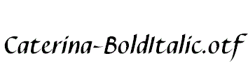 Caterina-BoldItalic.otf