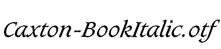 Caxton-BookItalic.otf