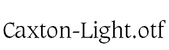 Caxton-Light.otf