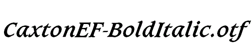 CaxtonEF-BoldItalic.otf