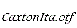 CaxtonIta.otf