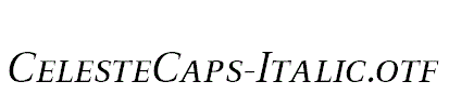 CelesteCaps-Italic.otf