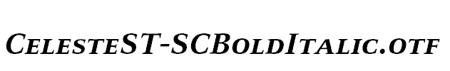 CelesteST-SCBoldItalic.otf