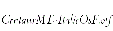 CentaurMT-ItalicOsF.otf