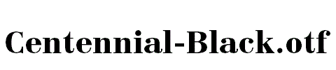 Centennial-Black.otf