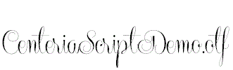 CenteriaScriptDemo.otf