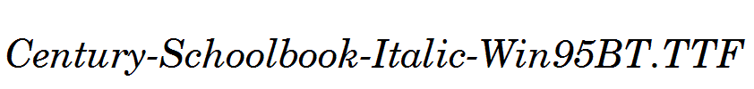 Century-Schoolbook-Italic-Win95BT.TTF