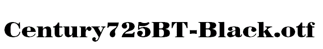 Century725BT-Black.otf