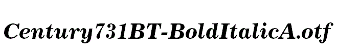 Century731BT-BoldItalicA.otf