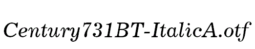Century731BT-ItalicA.otf