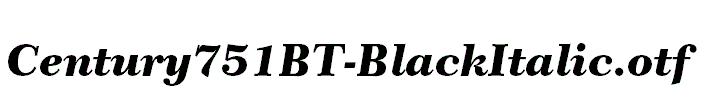 Century751BT-BlackItalic.otf