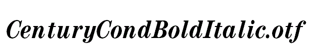 CenturyCondBoldItalic.otf