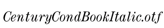 CenturyCondBookItalic.otf