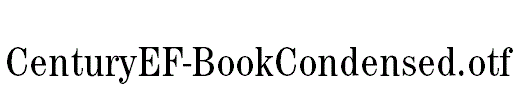 CenturyEF-BookCondensed.otf