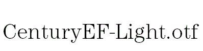 CenturyEF-Light.otf
