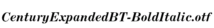 CenturyExpandedBT-BoldItalic.otf