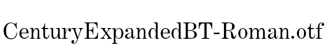 CenturyExpandedBT-Roman.otf